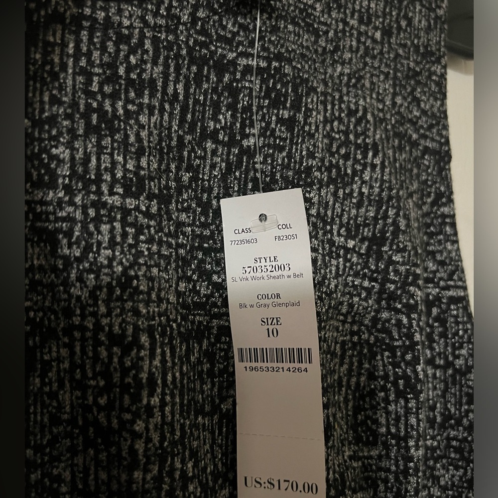 NWT White House Black Market Charcoal Sleeveless Dress with Full Back Zip - Picture 10 of 16